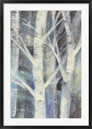 Framed Winter Birches II Print