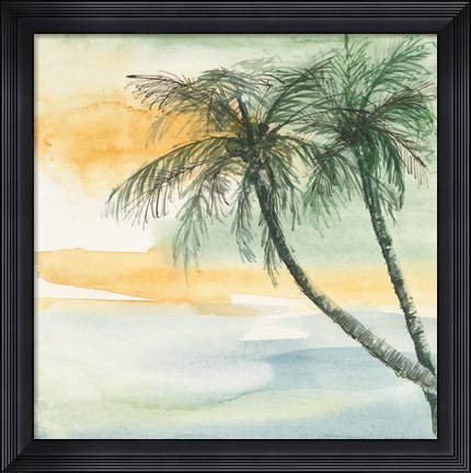 Framed Island Sunset II Print