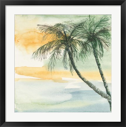 Framed Island Sunset II Print