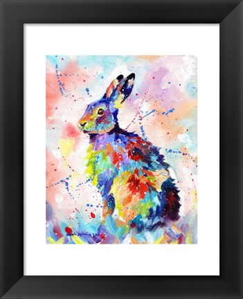 Framed Color Hare Print