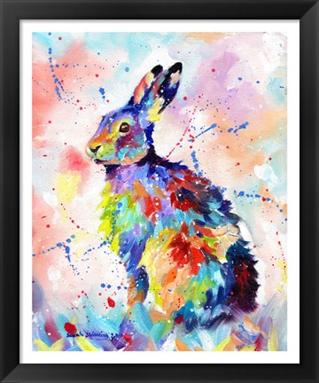 Framed Color Hare Print