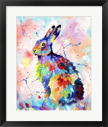 Framed Color Hare Print