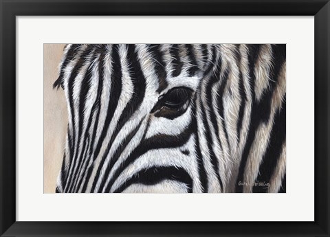 Framed Zebra Eyes Print