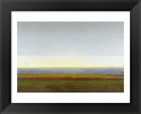Framed Red Vineyard IV Print
