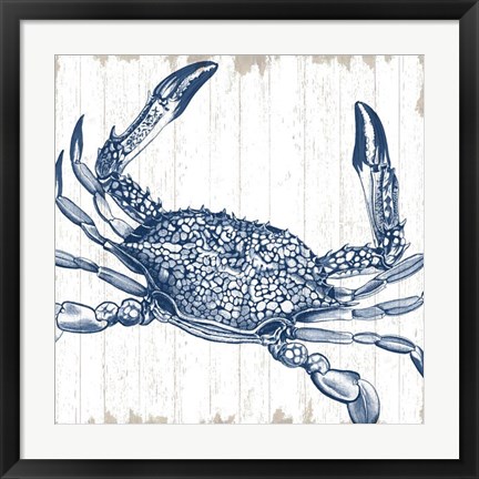 Framed Seaside Crab Print