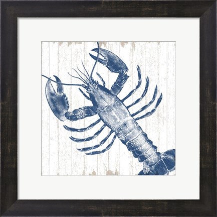 Framed Seaside Lobster Print