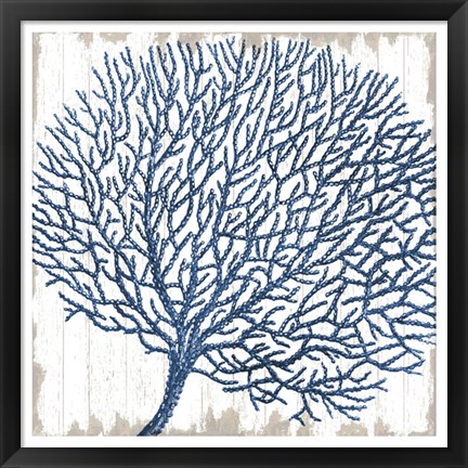 Framed Seaside Coral Print