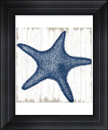 Framed Seaside Starfish Print
