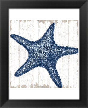 Framed Seaside Starfish Print