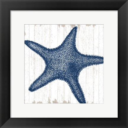 Framed Seaside Starfish Print