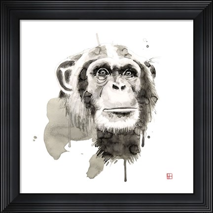 Framed Chimp Print