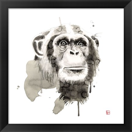 Framed Chimp Print