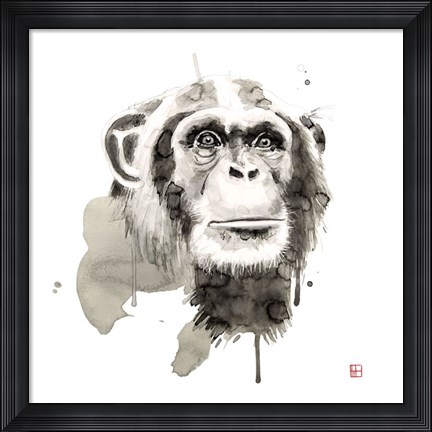 Framed Chimp Print