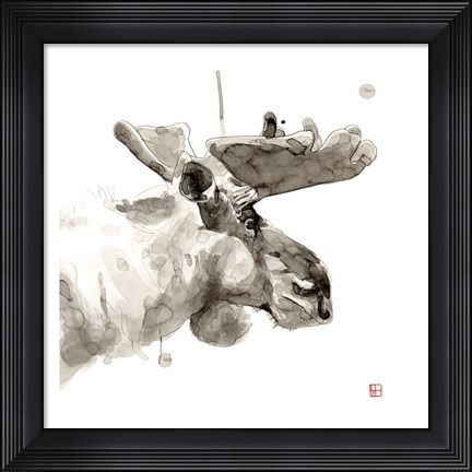 Framed Moose Print