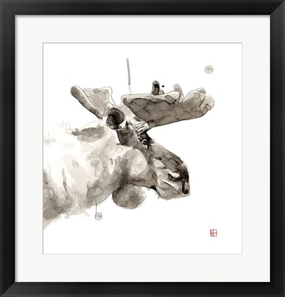 Framed Moose Print