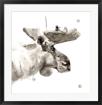 Framed Moose Print