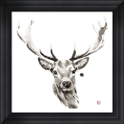 Framed Elk Print