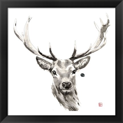 Framed Elk Print