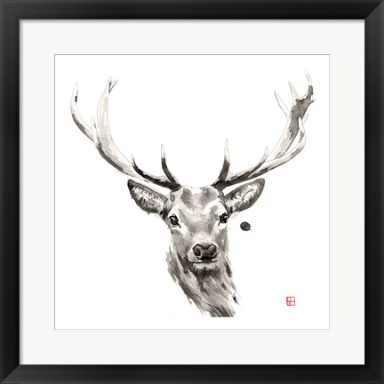 Framed Elk Print