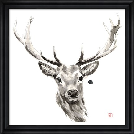 Framed Elk Print