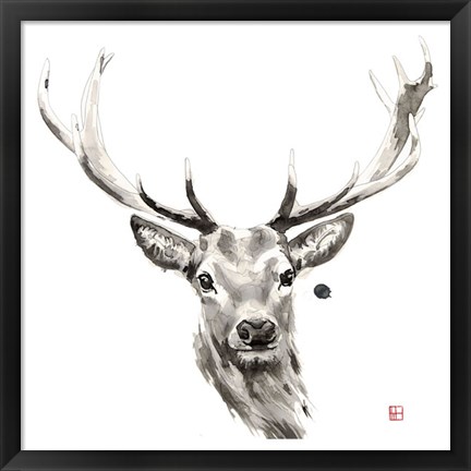 Framed Elk Print