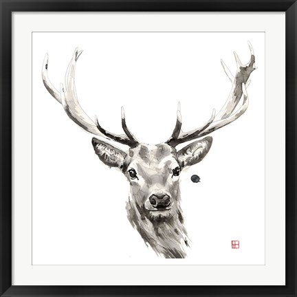 Framed Elk Print