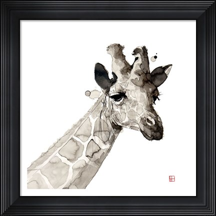 Framed Giraffe Print