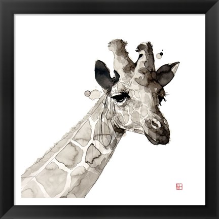 Framed Giraffe Print