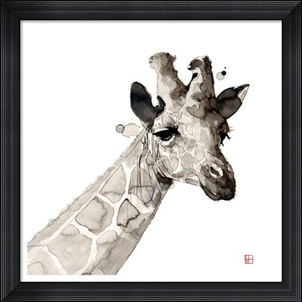 Framed Giraffe Print
