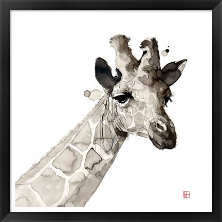 Framed Giraffe Print