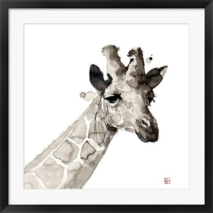 Framed Giraffe Print