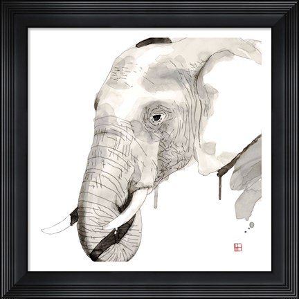 Framed Elephant Print