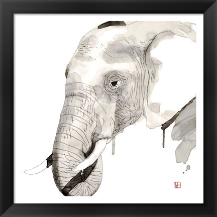 Framed Elephant Print