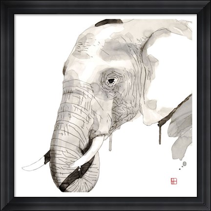 Framed Elephant Print