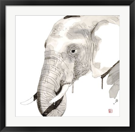 Framed Elephant Print