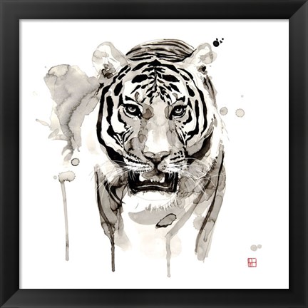 Framed Tiger Print