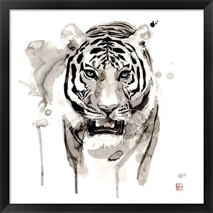 Framed Tiger Print