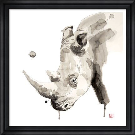 Framed Rhino Print