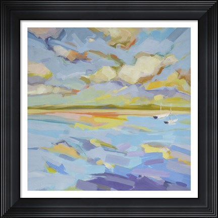 Framed Seascape Triptych (right) Print