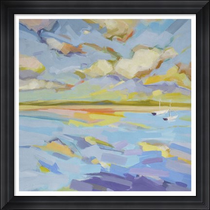 Framed Seascape Triptych (right) Print
