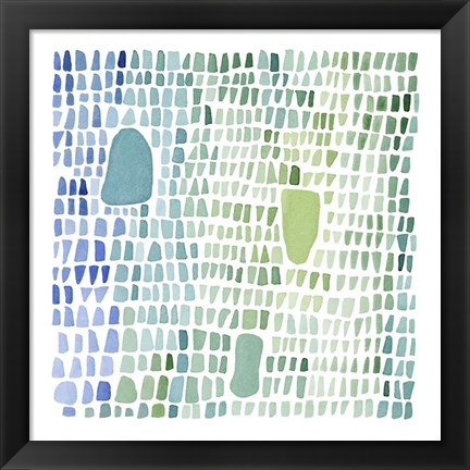 Framed Series Sea Glass No. 1 Print