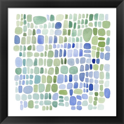 Framed Series Sea Glass No. II Print