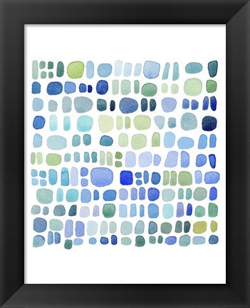 Framed Series Sea Glass No. III Print