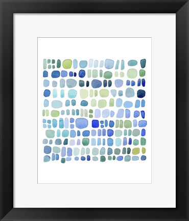 Framed Series Sea Glass No. III Print