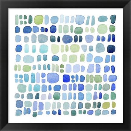 Framed Series Sea Glass No. III Print