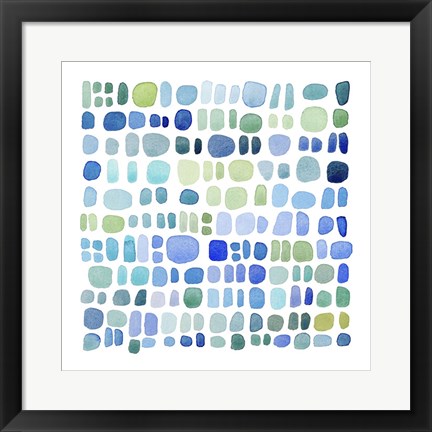 Framed Series Sea Glass No. III Print