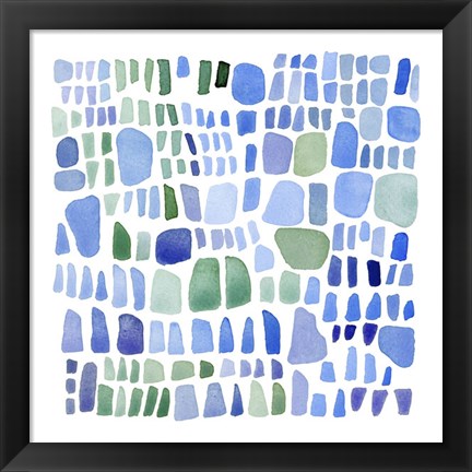 Framed Series Sea Glass No. IV Print