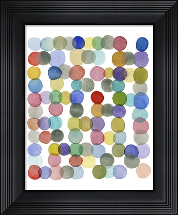 Framed Series Colored Dots No. II Print