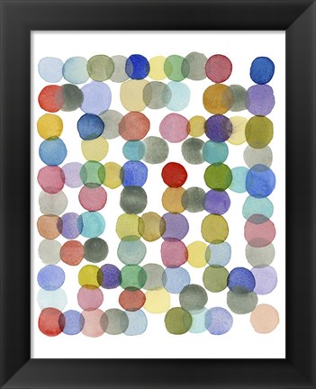 Framed Series Colored Dots No. II Print