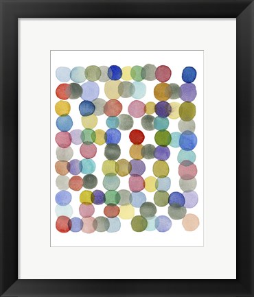 Framed Series Colored Dots No. II Print